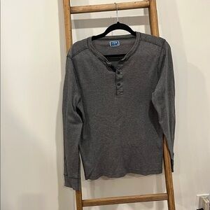 J. Crew Gray Long Sleeve Tee Classic Knit